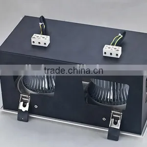 2015 New Design 2 Heads Recessed Frame High Power 2x45w Cob Led Grille Light thumbnail-3