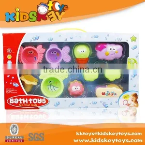 New Product Funny Education Bath Set Rainbow Fish Crab Cartoon Water Toy Baby Bath Toys for Kids thumbnail-1