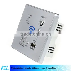 Wholesale Wall Socket USB WIFI Router WIFI AP Wireless WIFI USB Charging Panel Socket thumbnail-3