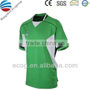 Sports Shirt Made of 100% Polyester Fast Drying, With Striped Collar and Embroidery Logo thumbnail-1