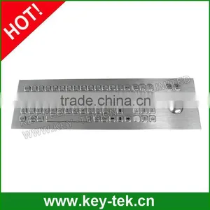 Vandal Proof IP65 Stainless Steel Keyboard With Trackball and EPP Numeric Keypad thumbnail-1