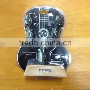 Custom /Stock Long/Short Guitar Hanger / Metal/Wood Music Instrument Wall Hanger In Heart Shape Pasted to Wall thumbnail-4