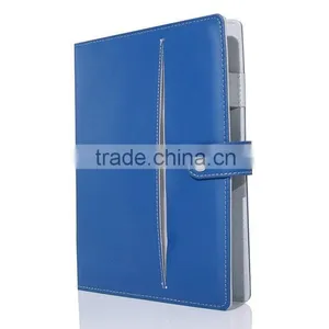 Promotional Elegant pu Leather Notebook With Card Slot thumbnail-2