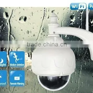 Wireless Outdoor Dome PTZ IP Camera With IR 15 Meter thumbnail-1