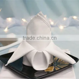 Cheap White Polyester Dinner Napkin/ Table Linen Napkin thumbnail-1
