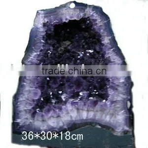 Natural Rock Fengshui Amythest Geode thumbnail-1