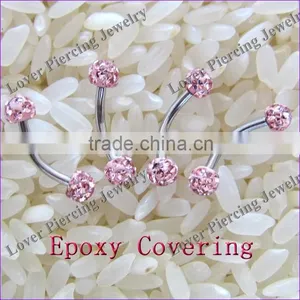 Fashion Crystal Eyebrow Rings [FC-836] thumbnail-1