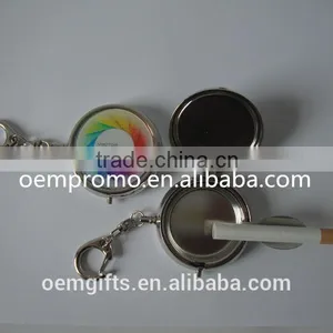 Hot Portable Metal Pocket Ashtray Keychain thumbnail-1