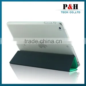 Transparent Color pc Leather Case for Ipad Mini thumbnail-1