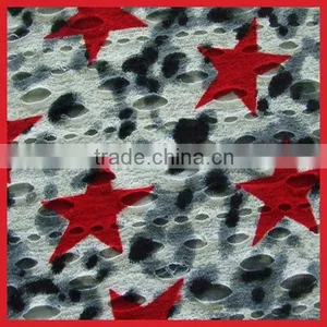 Knitted Cotton Rayon TR Polyester Burnout Fabric thumbnail-1