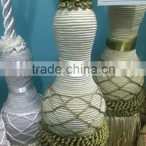 China Supplier Curtain Tassel Fringe Polyester Tassel thumbnail-2