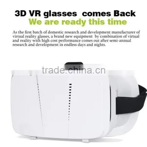 Free Sample!2015 Hot Selling Plastic VR Headset Good Price 3d Virtual Reality Headset Plastic 3d Glasses vr thumbnail-1