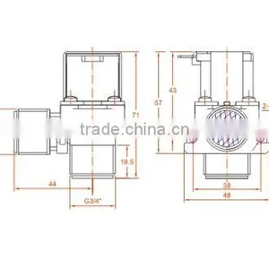 Plastic 3/4 Fitting Electric Water Valve 240v thumbnail-2