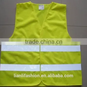 Yellow High Visibility Thick Police Uniform Safety Work Vest thumbnail-1