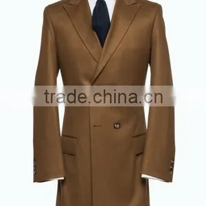 2016 Hot Style Custom Made Cashmere Long Double Breasted Men Coat thumbnail-2