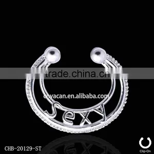 Newest Designs Surgical Steel Septum Rings Non Piercing Body Jewellery thumbnail-1