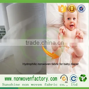 Import China Products 100% Polypropylene Spunbond Hydrophilic Non Woven Fabric for Sleepy Baby Diaper thumbnail-2