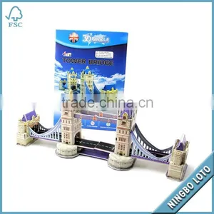 Eco-friendly Non-toxic 3D Puzzle, 3D Flat Paper Puzzle thumbnail-1