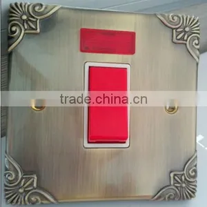 Novel Design English Zinc Alloy Triple Wall Switch With One Way thumbnail-1