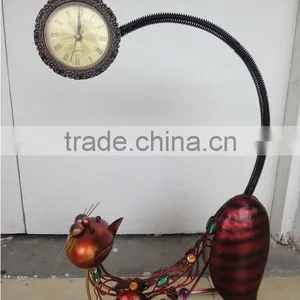 Wall Iron Owl Clock Decor thumbnail-4