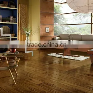 Hickory Wood Flooring Antique Handscraped Elm Engineered Wood Flooring thumbnail-6