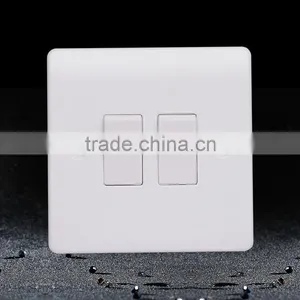 High Quality UK Standard Two Gang One Way or Two Way Wall Switch thumbnail-1