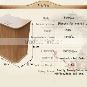 FS-003A Canadian Hemlock Portable Infrared Foot Sauna Beauty Machine thumbnail-1