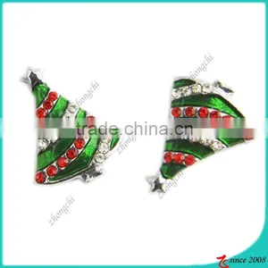 Metal Zinc Alloy Fashion Christmas Tree Slide Charm thumbnail-1