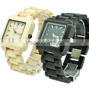 2016 New Arrival Japanese Movement Wood Watch Wrist Watches for Couples thumbnail-4