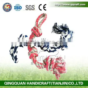 QingQ Factory Pet Puppy Dog Cotton Rope Chew Teeth Cleanning Toys thumbnail-5