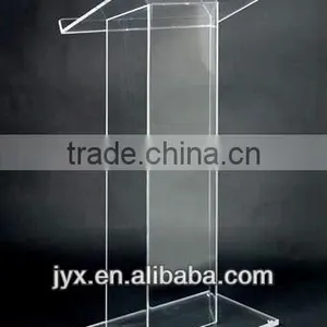 Unique Design I-shaped Clear Acrylic Church Pulpit for Wholesale thumbnail-1