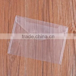 A4/A5 Transparent Clear PP Buckle File Pocket/File Bag With Button thumbnail-2