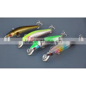 4Pcs 74mm/4.5g Minow Fishing Lure Hard Bait With Hooks Metal Ball Tackle thumbnail-3
