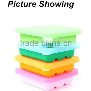 High Quality Custom Silicone Ice Cube Tray With Lid, Personalized Ice Cube Tray Moulds thumbnail-4