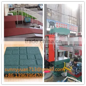 Color Rubber Floor Tile Making Vulcanizing Press Machine thumbnail-3
