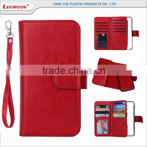 Universal Flip Separable PU/Genuine Leather Wallet Mobile Phone Case thumbnail-1