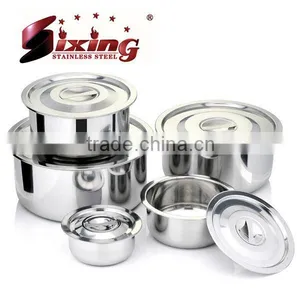 Thai Style 10pcs Stainless Steel Stockpot Set/Cookware Set thumbnail-1