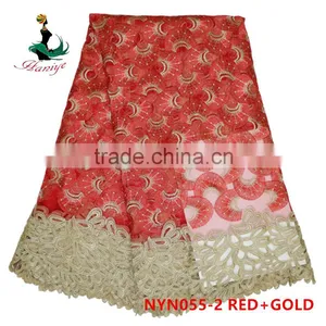 Haniye 2016 Wholesale African Tulle Lace Fabrics/net Lace Fabrics for Party/NYN55 thumbnail-2