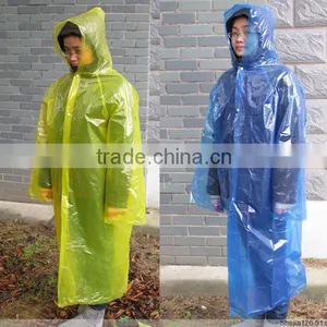 Cheap Disposable Pe Raincoats With 3-4 Buttons/High Quality Disposable Pe Raincoats thumbnail-1