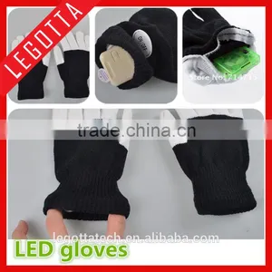 Best Selling Newest Hight Quality Winter Electical Fashing Lighting Colorful Laser Gloves thumbnail-5