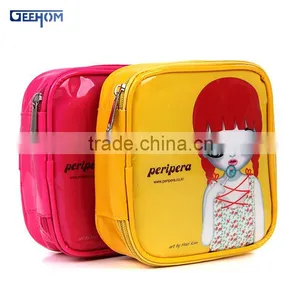 Pvc Cosmetic Bag With Zipper, Customized Pvc Makeup Bag thumbnail-1
