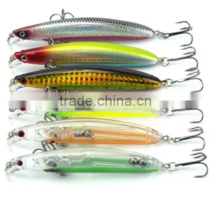 9cm/9.8g Bionic Bait Fishing Lure Minnow Tackle Fishing Bait Hooks Kit thumbnail-1