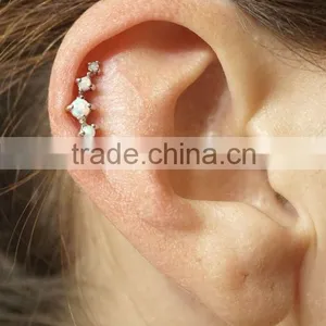 Surgical Stainless Steel Jewelry Tragus Piercing Earring Plugs Stud Ear Cartilage Earrings Jewelry Fashion Earrings thumbnail-3