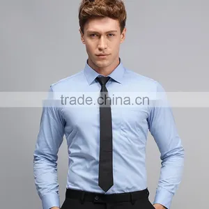 Wholesale Good Quality Solid Color Bussiness Shirt for Men Uniform thumbnail-1