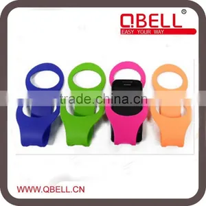Promotion Cheap Silicone Foldable Mobile Phone Charger Holder/Colorful Cell Phone Charger Holder thumbnail-2