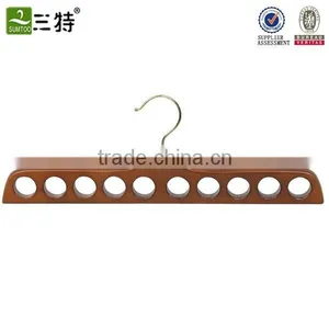 10 Scarves Organizer Wooden Scarf Holder thumbnail-4