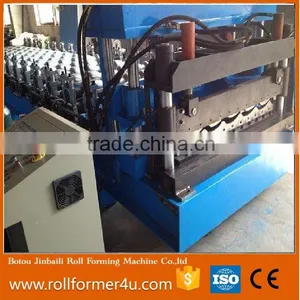 Color Steel Galvanized Metal Aluminum Glazed Trapezoidal Sheet Roof Tile Wall Panel Double Layer Roll Forming Machine thumbnail-1