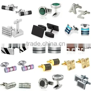 316L Stainless Steel Adjustable Date Brushed Silver Metal Bar Cufflinks thumbnail-5