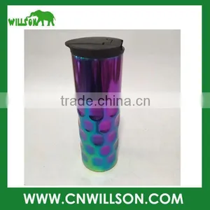 Custom Sublimation Stainless Steel Metal Double Wall Insulated Vacuum Thermos Thermal Car Coffee Travel Mug thumbnail-3