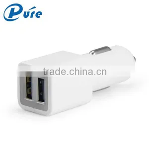CE FCC ROHS Approved 2.4A/3.1A Quick Charge Car Charger 2 USB Port ABS+PC Material For IPhone 6 IPad Samsung thumbnail-1